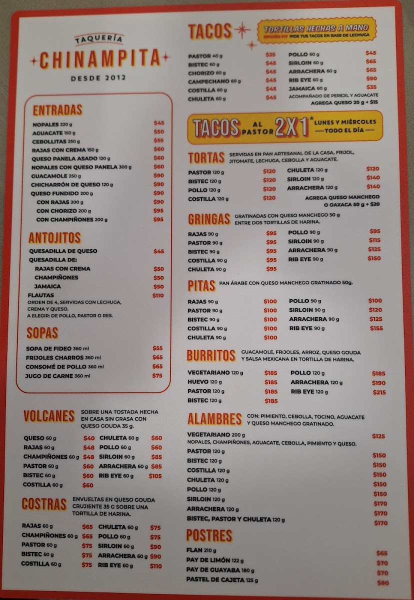 Chinampita Amores Menu - Image 4
